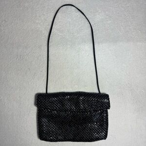 Whiting & Davis Black Mesh Shoulder Bag
